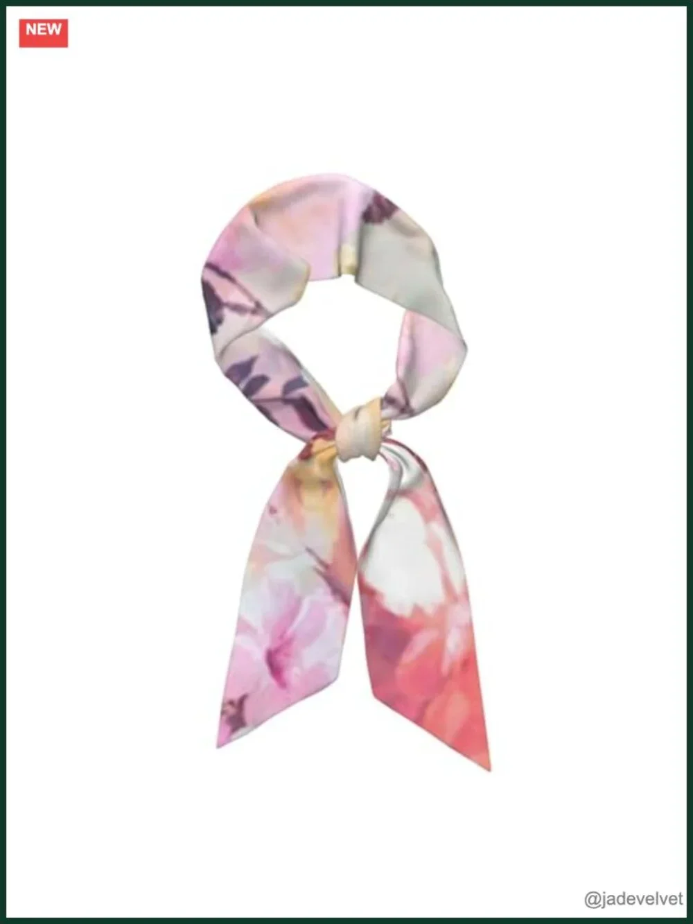 Satin Silk Fashion Scarf Lightweight Neckerchief Long Thin Versatile